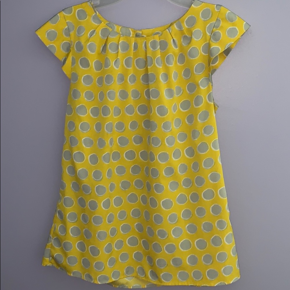 Banana Republic Yellow Sliver Blouse (S)